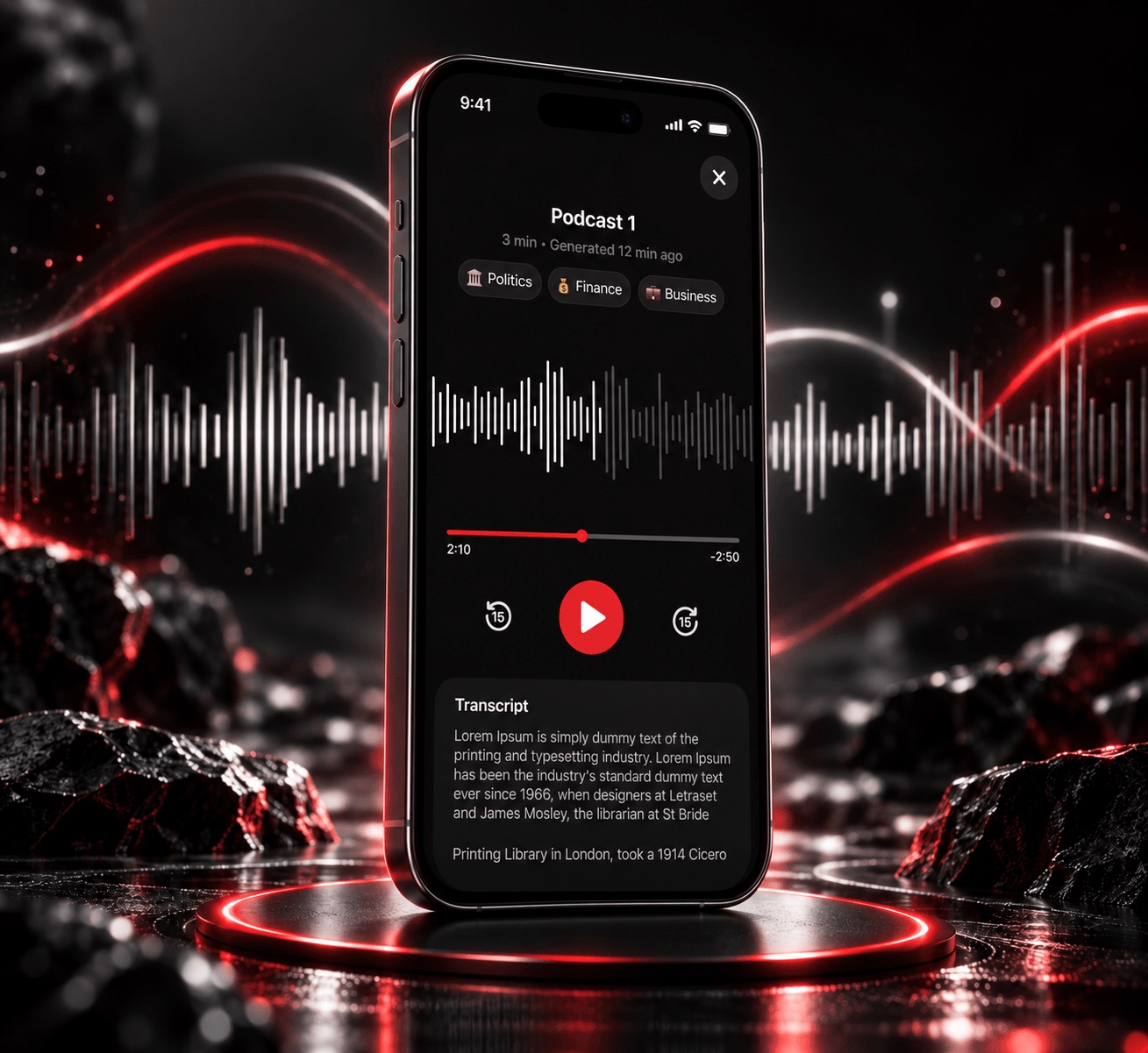 NewsBrief: AI News Podcast app preview