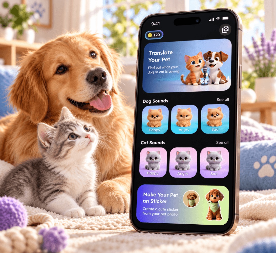 Paww: Dog & Cat Translator app preview