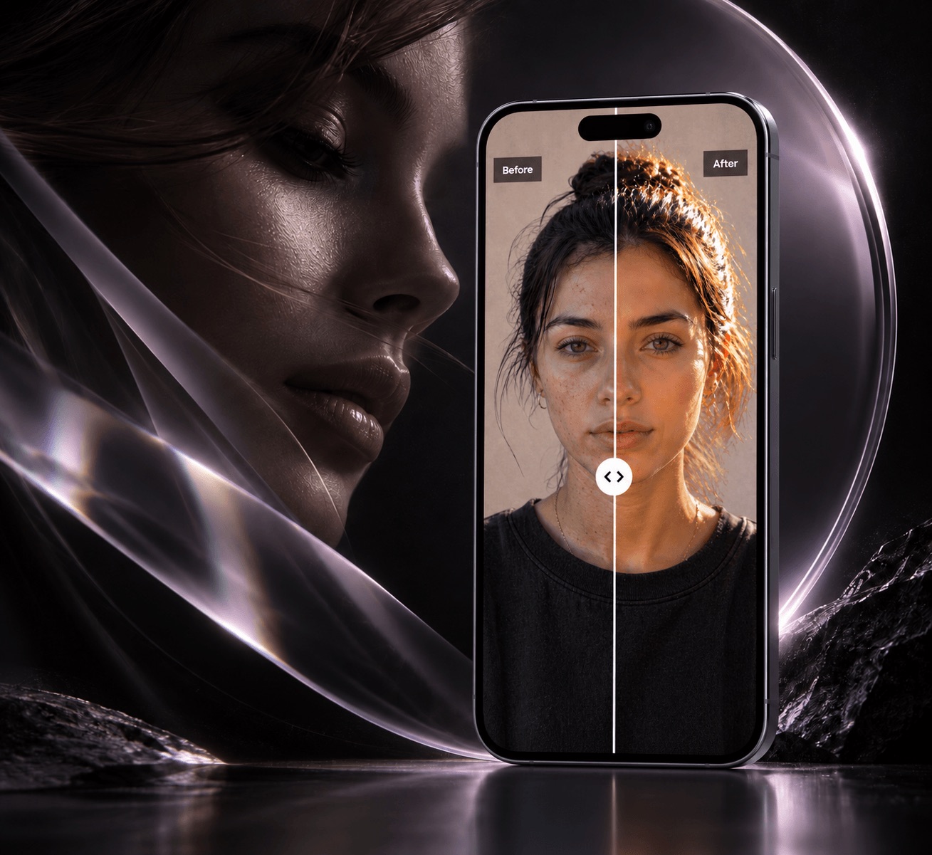 Retouch: AI Face & Body Editor app preview